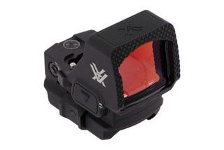 Vortex Optics Defender-XL 5 MOA Red Dot Sight with fast rack texturing on the optic face